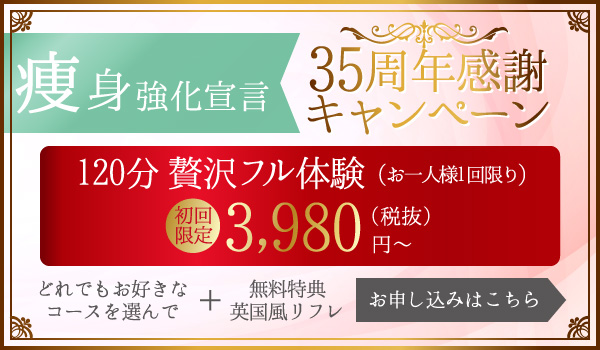 トータルエステティックサロンエミール 34周年感謝キャンペーン