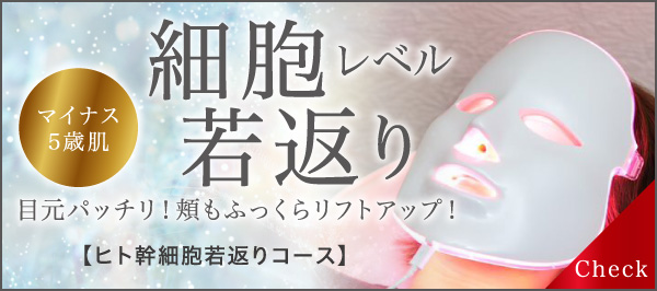 細胞レベル若返り ヒト幹細胞若返りコース