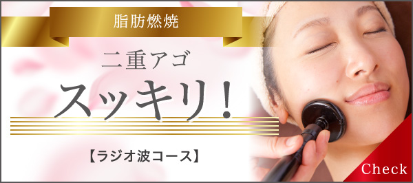 脂肪燃焼 二重アゴスッキリ！ ラジオ波コース