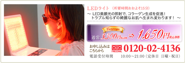 LEDライトキャンペーン特別価格 ¥1,650