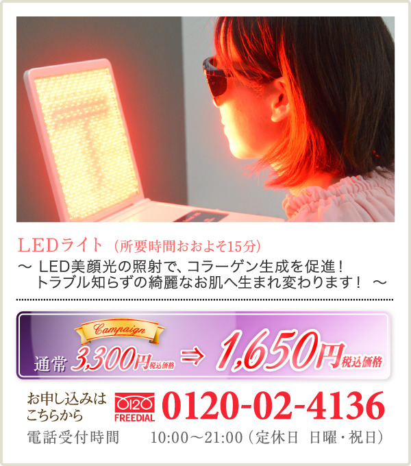 LEDライトキャンペーン特別価格 ¥1,650