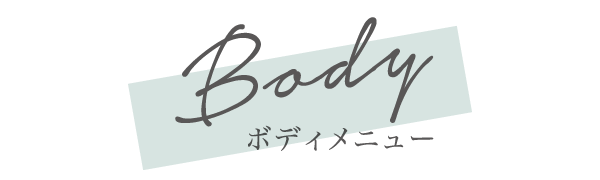 ボディメニュー